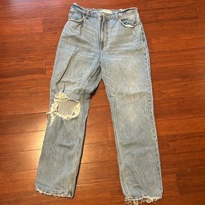 Abercombie The 90’s straight ultra high rise jeans size 12